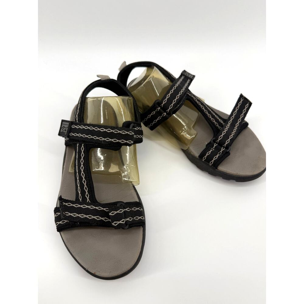 Rugged Outback Sport Sandals Black Hook Loop Comfort Walking Womens Size 7
